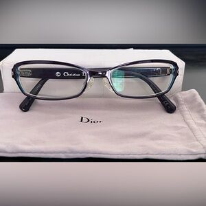 CHRISTIAN DIOR CD3762 Eyeglass Womens Italy Les Marquises 140 17 52 Plum/Teal